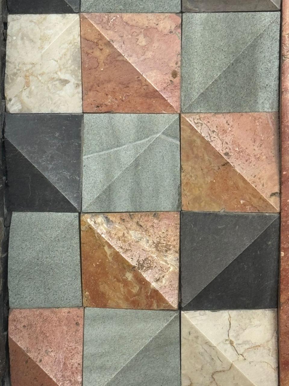 Wall cading mixed stone